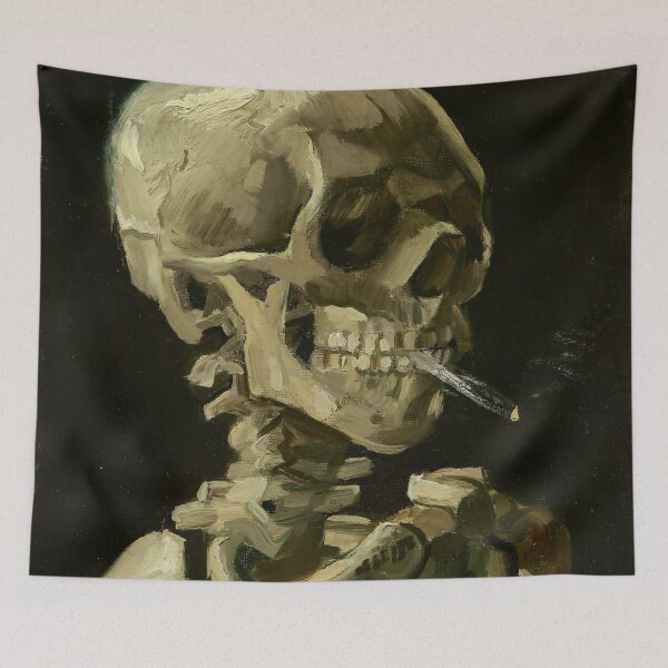 Item preview, Vincent Van Gogh Skull With Cigarette Dark Academia designed and sold by Freshfroot.