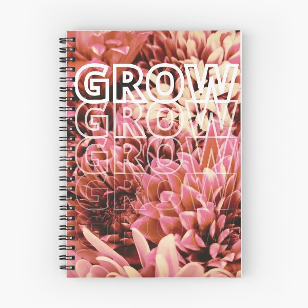 Item preview, GROW (above) - Frilly Pink Flowers designed and sold by AliceSLee.