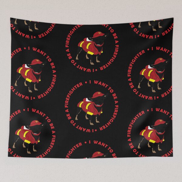 Item preview,  I want to be a firefighter/dog/artistic design designed and sold by SamRVstore.