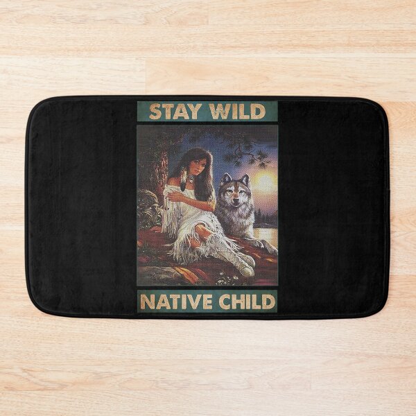 Item preview, Mujer nativa americana Mantente salvaje niño nativo designed and sold by SaoirseNeid.