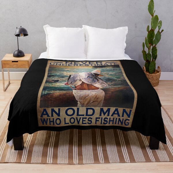 Item preview, Never underestimate an old man who loves fishing designed and sold by TeganCrafford.