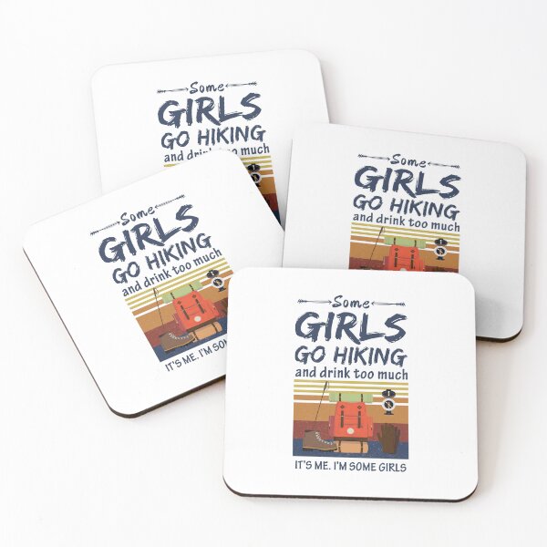 Item preview, Retro Some Girls Go Hiking And Drink Too Much  designed and sold by SweetThreads79.