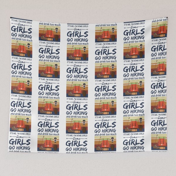 Item preview, Retro Some Girls Go Hiking And Drink Too Much  designed and sold by SweetThreads79.