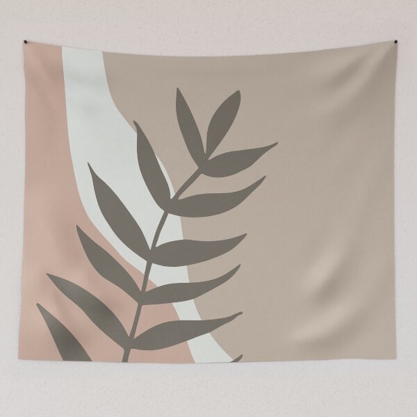 Item preview, Modern Art Leaves Collection Pink & Taupes designed and sold by StudioPosies.