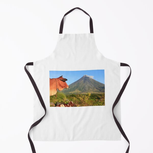 Item preview, Cow with Mayon Volcano background designed and sold by Pabalonshop.