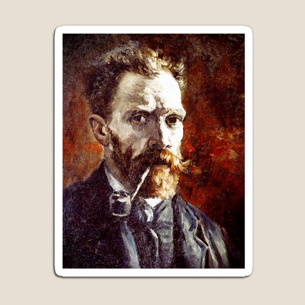 Item preview, Vincent Van Gogh Autoportrait à la pipe designed and sold by TheArtShop0528.