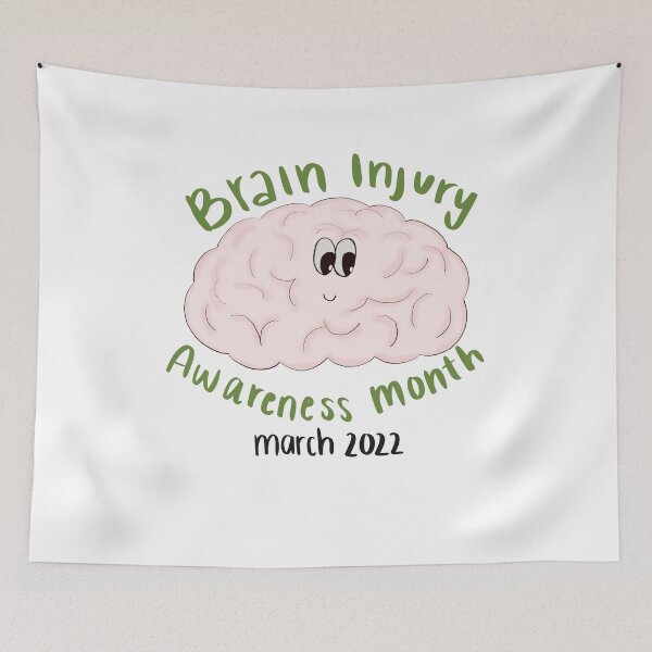 Item preview, Brain injury awareness month designed and sold by CabinThreadCo.