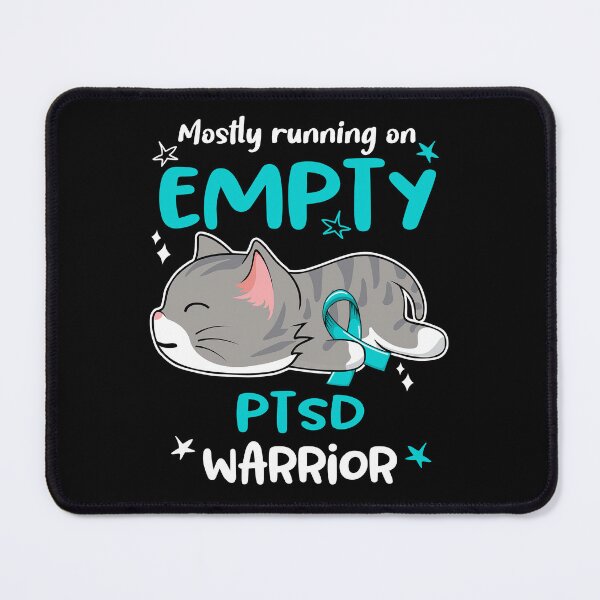 Item preview, PTSD Awareness, Mostly Running on PTSD Warrior designed and sold by Tammyilaria.