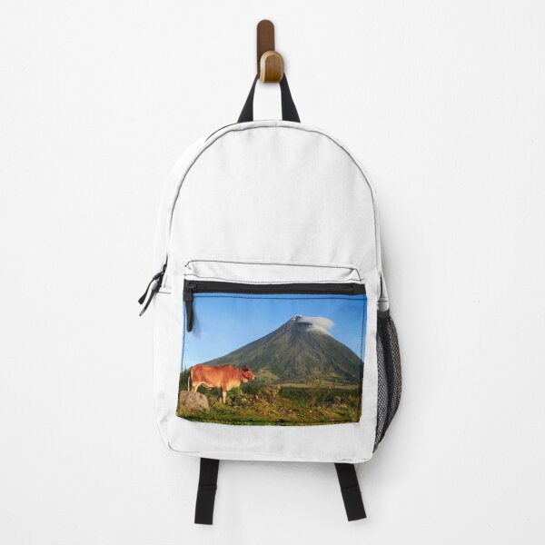 Item preview, Cow with Mayon Volcano background designed and sold by Pabalonshop.