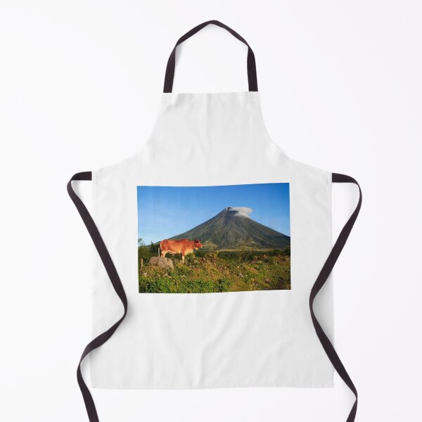 Item preview, Cow with Mayon Volcano background designed and sold by Pabalonshop.