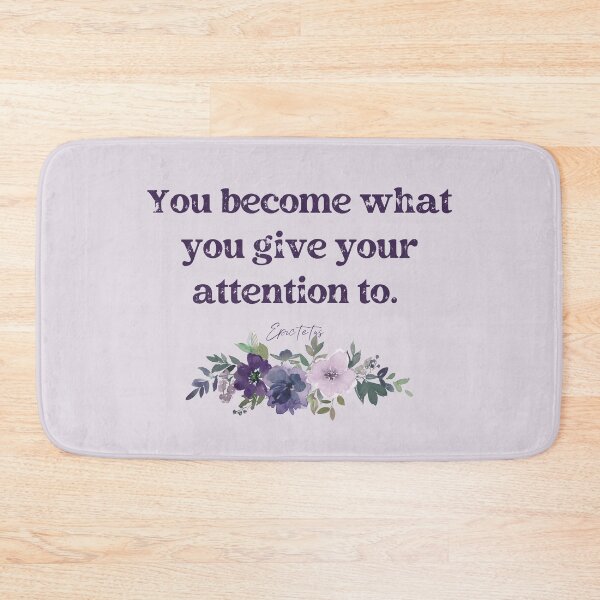 Item preview, 2022- Very Peri- floral- You become what you give your attention to- Epictetus- Strong Women designed and sold by Mumzy2many.