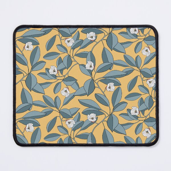 Item preview, Mandarin Orange Tree Flower Pattern in Lush Green and Golden Yellow designed and sold by Gwen Tan.