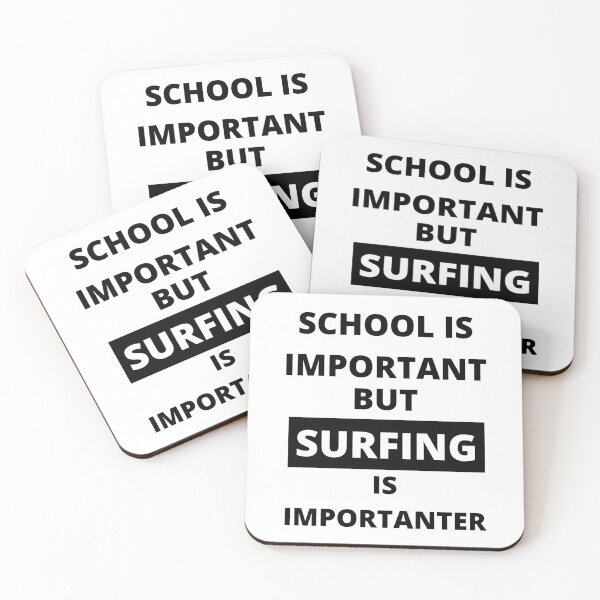 Item preview, School Is Important But Surfing Is Importanter designed and sold by Tamas Das.