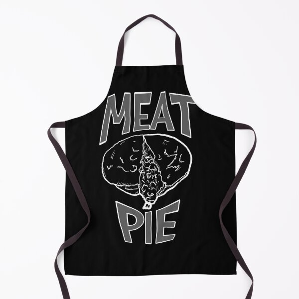 Item preview, Meat pie - beef pie - dripping mince - white linework graphic text designed and sold by Dopamine Dumpster.