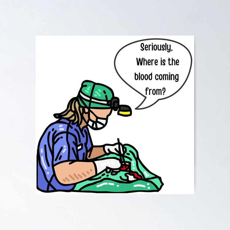 Seriously, Where is the blood coming from? Sticker