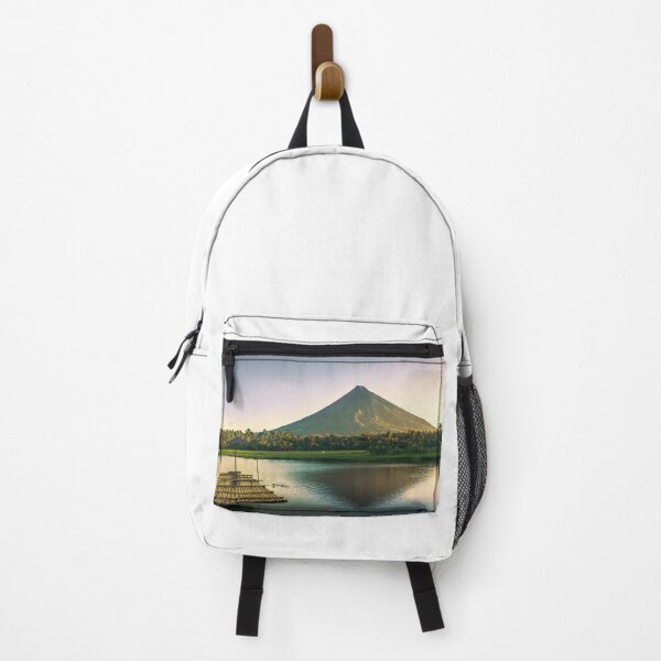 Item preview, Floating bamboo in the river lake and Mayon Volcano designed and sold by Pabalonshop.