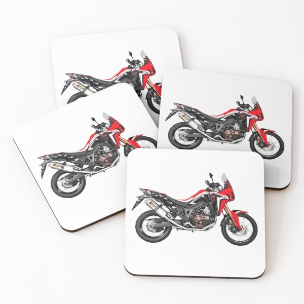 Item preview, Adventure Motorcycle Bike Custom Vector Artwork Red & Black designed and sold by BikeVectors1.