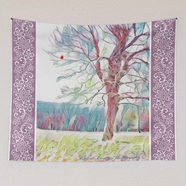 Item preview, Cardinal in a Tree #5 designed and sold by aoifekoru.
