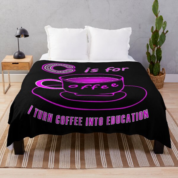 Item preview, I Turn Coffee Into Education Letter C For Coffee designed and sold by artfulnotebook.