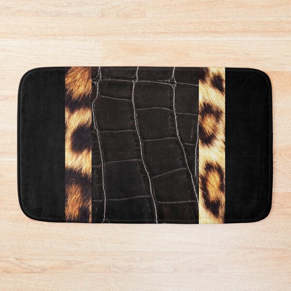 Item preview, Black Leather & Leopard Skin Fashion Texture Photo Design designed and sold by EarthArtDesigns.