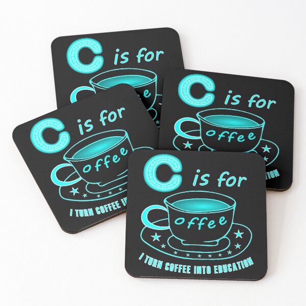 Item preview, Letter C For Coffee I Turn Coffee Into Education designed and sold by artfulnotebook.
