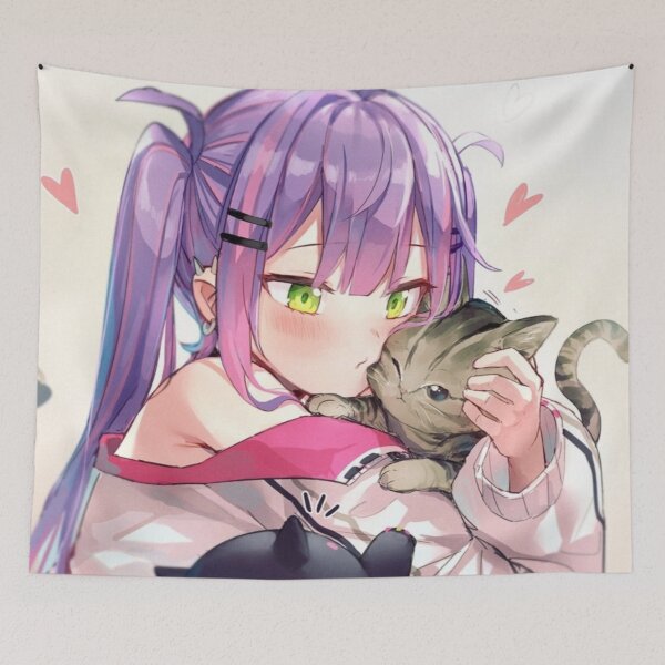 Item preview, Towa's hugging with a little kitten  designed and sold by AszaAri.