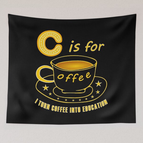 Item preview, I Turn Coffee Into Education Alphabet Teacher designed and sold by artfulnotebook.