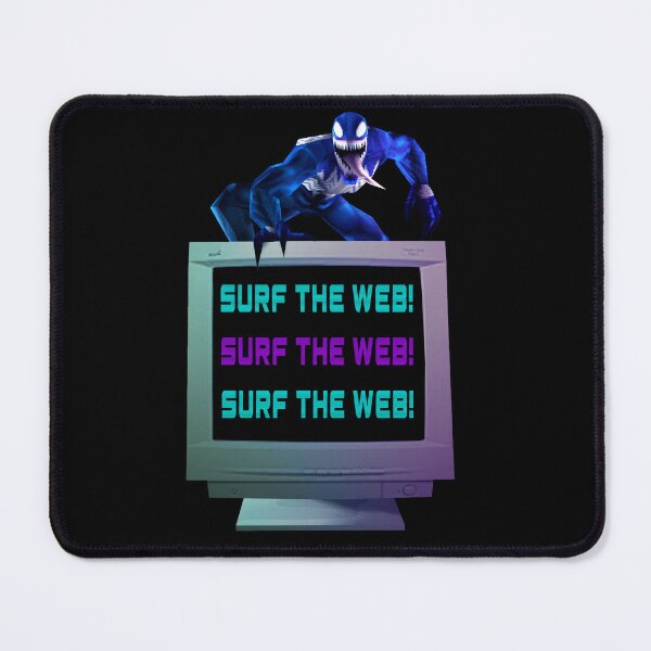 Item preview, SURF THE WEB! Venom Spider-Man PS1 Retro designed and sold by Anganoff.
