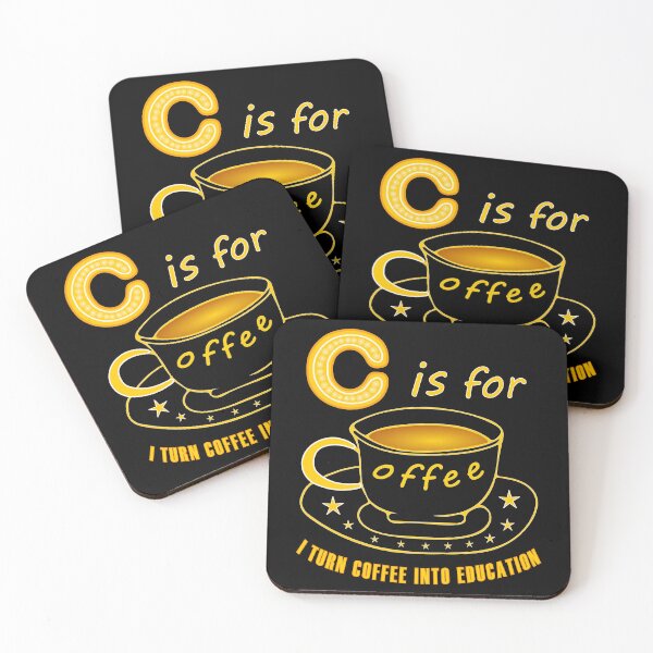 Item preview, I Turn Coffee Into Education Alphabet Teacher Letter C designed and sold by artfulnotebook.