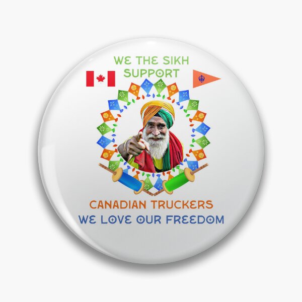 Item preview, Sikhs support Canadian truckers designed and sold by ArtCollectables.