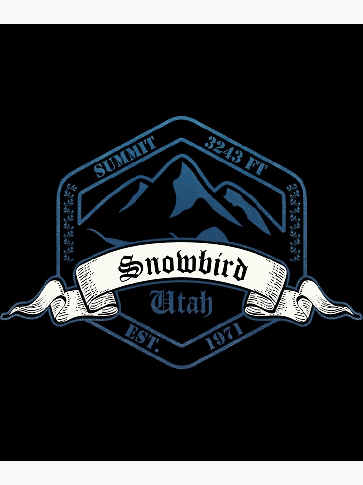 Disover Snowbird Ski Resort Utah Premium Matte Vertical Poster