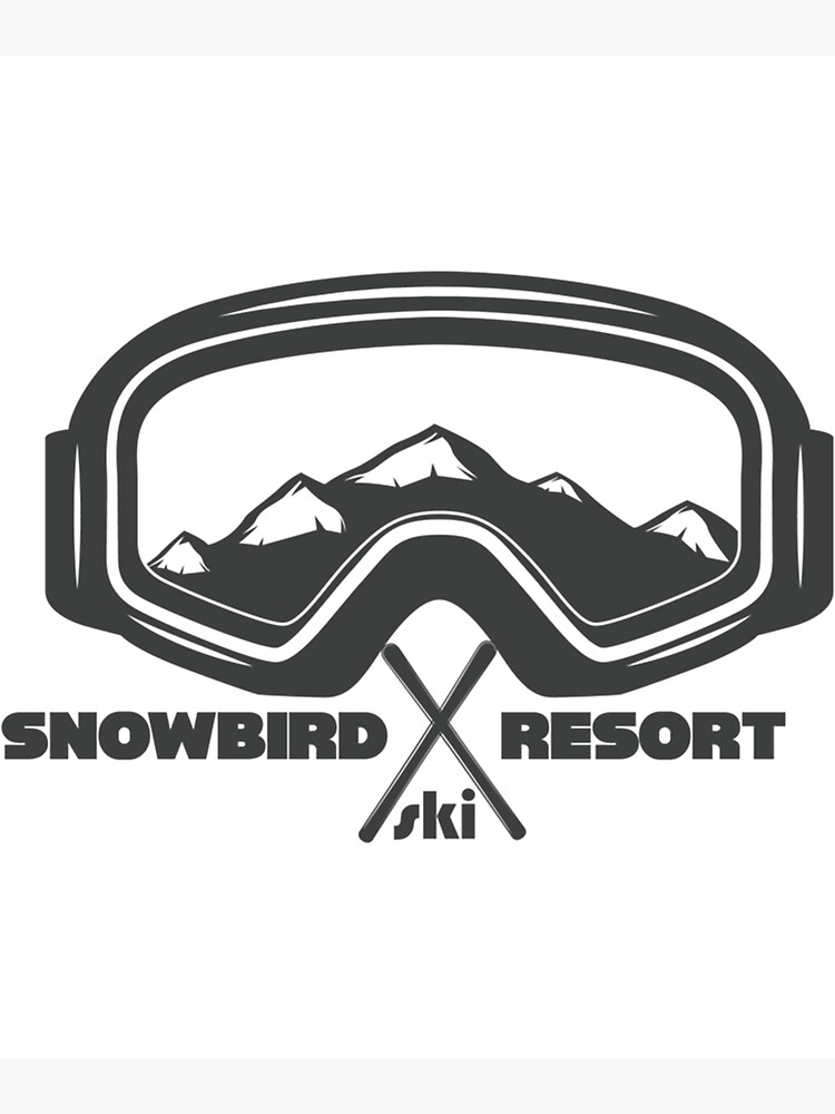 Disover Snowbird ski resort winter shirt for snowboarding ski gift Premium Matte Vertical Poster