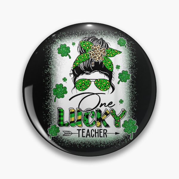 Item preview, Womens Shamrock One Lucky Teacher St. Patrick's Day School designed and sold by MarieSmart77.