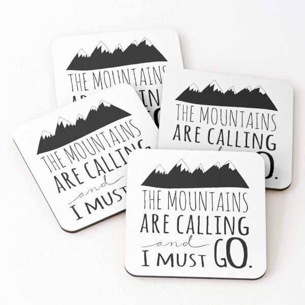 Item preview, The Mountains Are Calling And I Must Go, Happiness Is A Day Spent Hiking designed and sold by Ildar012.