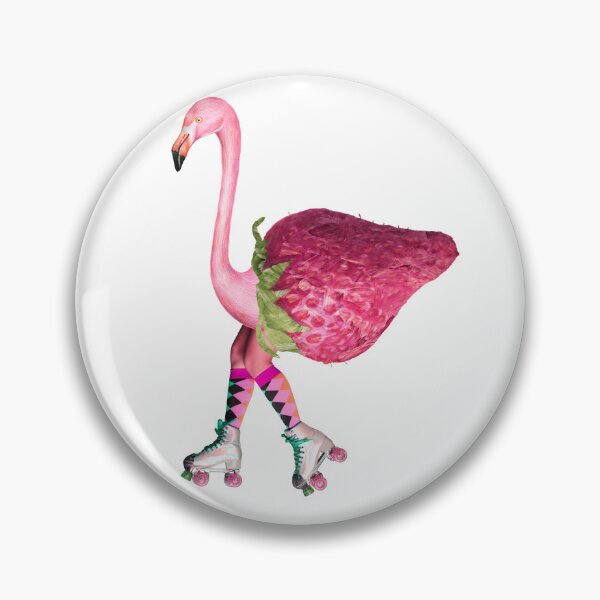Item preview, Strawberry roller skating bird designed and sold by Inspieation.