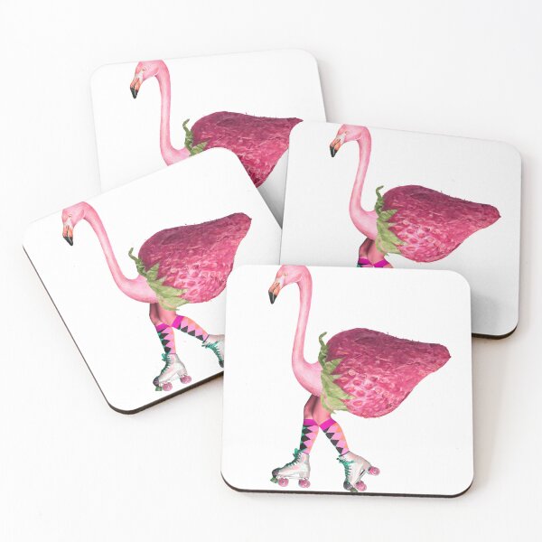 Item preview, Strawberry roller skating bird designed and sold by Inspieation.