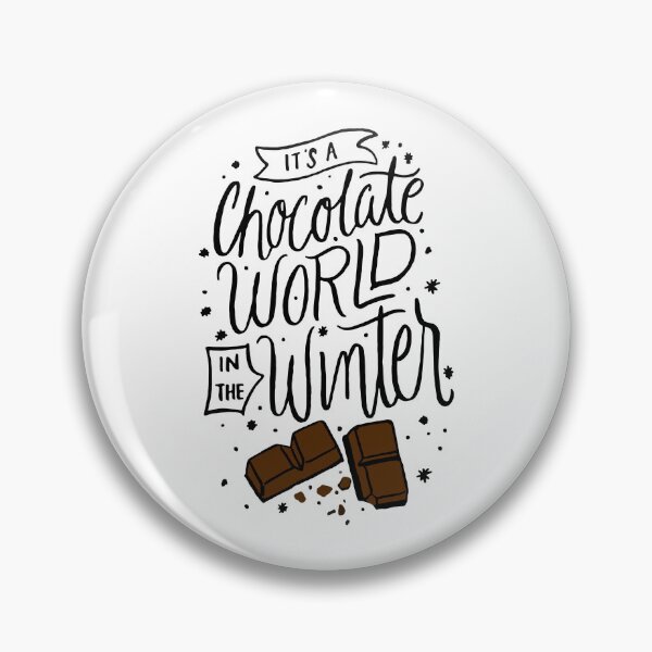Aperçu de l'œuvre C'est un monde de chocolat dans le Noël d'hiver créée et vendue par DesignByHalen.