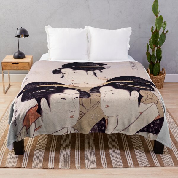 Item preview, Kitagawa Utamaro Toji san bijin Three Beauties of the Present Day designed and sold by Barrart Studio.