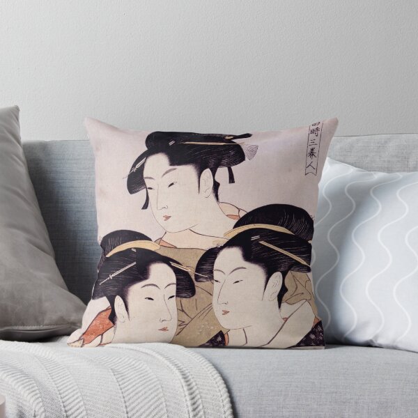 Item preview, Kitagawa Utamaro Toji san bijin Three Beauties of the Present Day designed and sold by Barrart Studio.