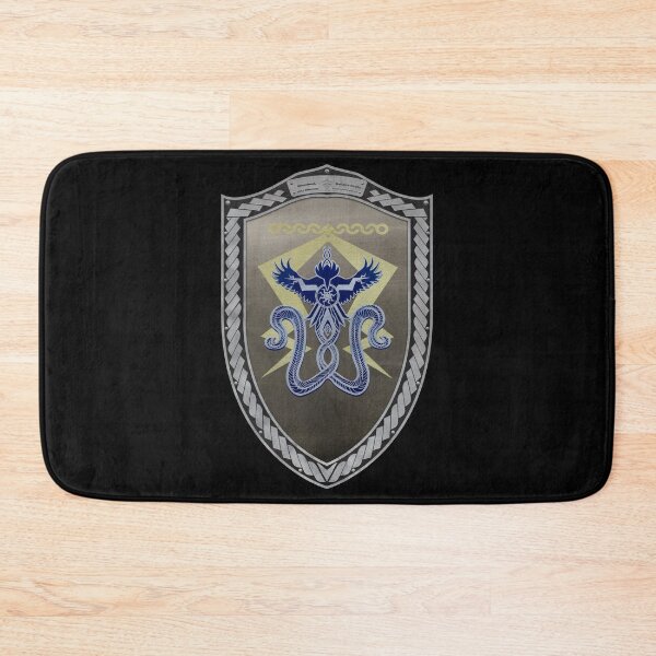 Item preview, Stormfront (Shield moonsilver Celtic Rope on black leather) designed and sold by Swabcraft.