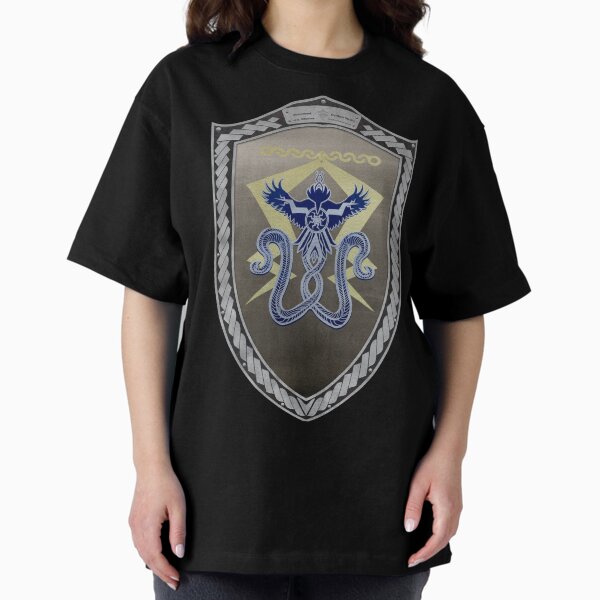 Item preview, Stormfront (Shield moonsilver Celtic Rope on black leather) designed and sold by Swabcraft.