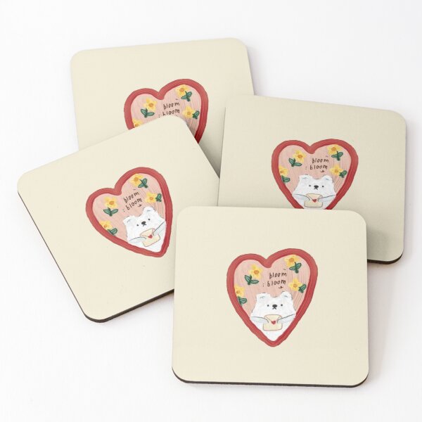 Item preview, Bloom Bloom Bear - Heart & Flower Series  designed and sold by peachcakecanvas.