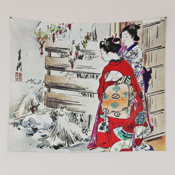 Item preview, Snowy Garden (1887-1896) print in high resolution by Ogata Gekko. designed and sold by RyanCaudell.