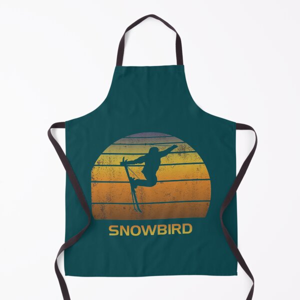 Item preview, Retro Snowbird Ski Fan Skier Gift Skiing Sunset Vintage Sunrise designed and sold by PrintedMarket99.