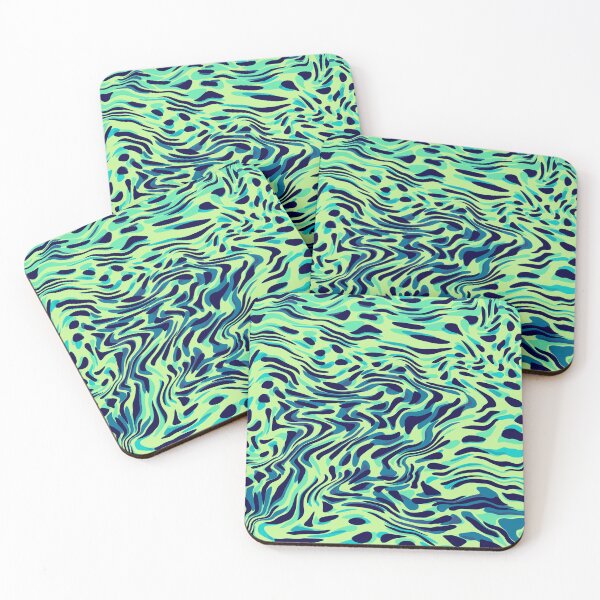 Item preview, Muted Green & Blue Animal Print Mix designed and sold by Funkdom.