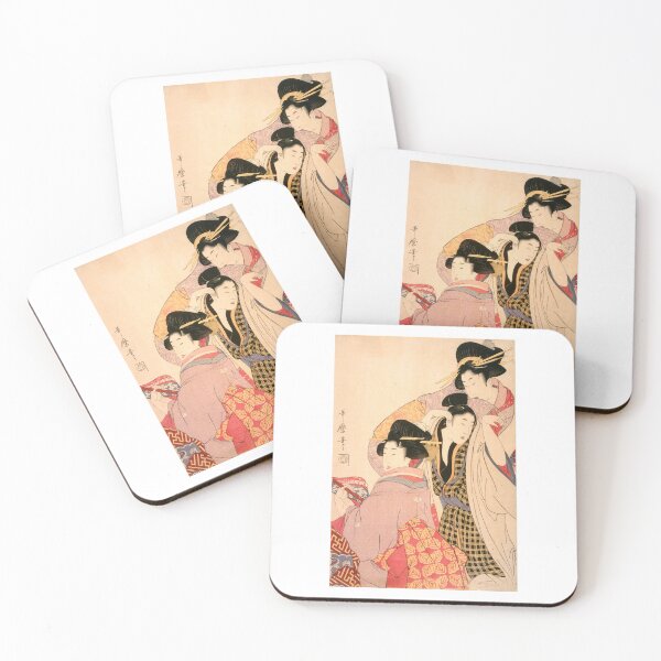 Item preview, Kitagawa UtamaroI Two Geishas and a Tipsy Client designed and sold by Barrart Studio.