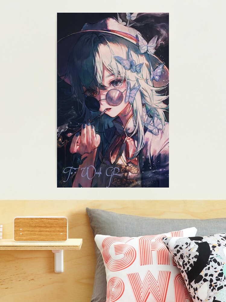 Flustered Aqua, Anime girl  Art Board Print for Sale by AszaAri