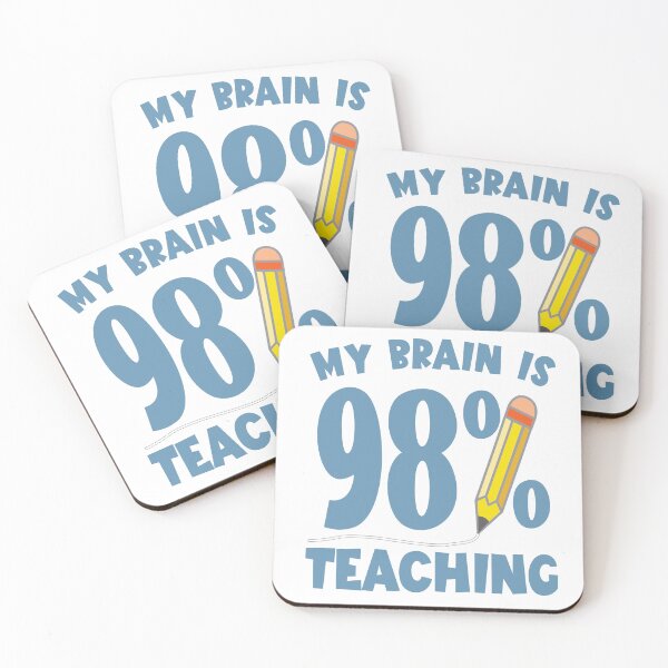 Item preview, My Brain is 98% teaching. designed and sold by koonam.