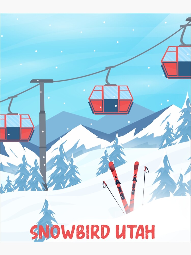 Disover snowbird ski resort utah Premium Matte Vertical Poster