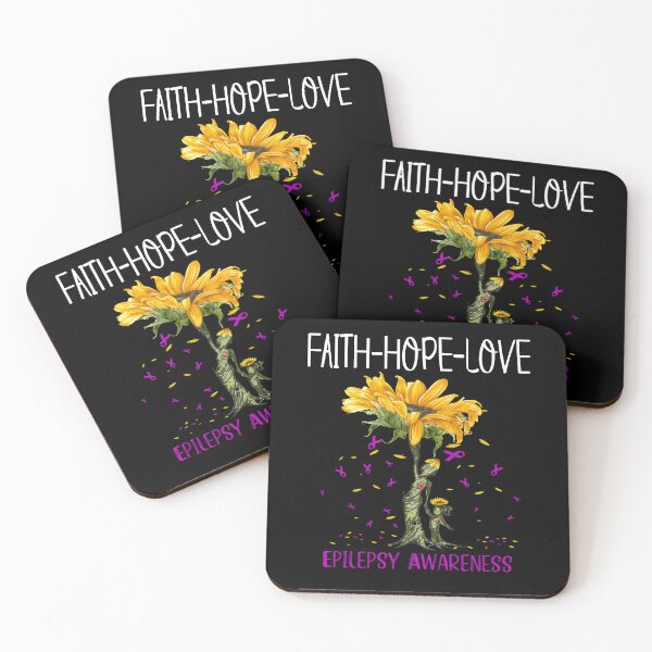 Item preview, Epilepsy Awareness - Sunflower Faith Hope Love designed and sold by Hilten.